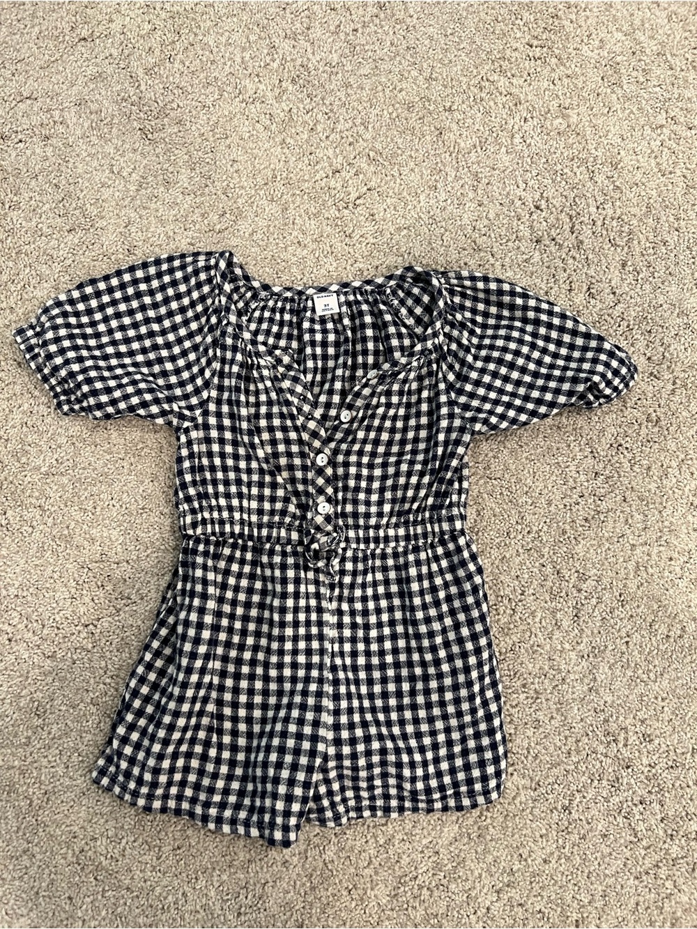 Old Navy Black and White Gingham One-Piece